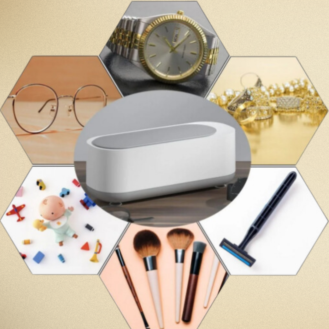GFIDEL Ultrasonic Cleaner Machine, The ultrasonic all-in one cleaning gadget, Best UV Jewelry Cleaner, Ultrasonic Cleaner for Rings, Glasses, Jewelry, Dentures.