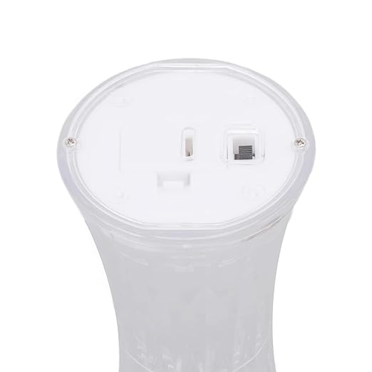 Clear plastic cup with a lid on a white background