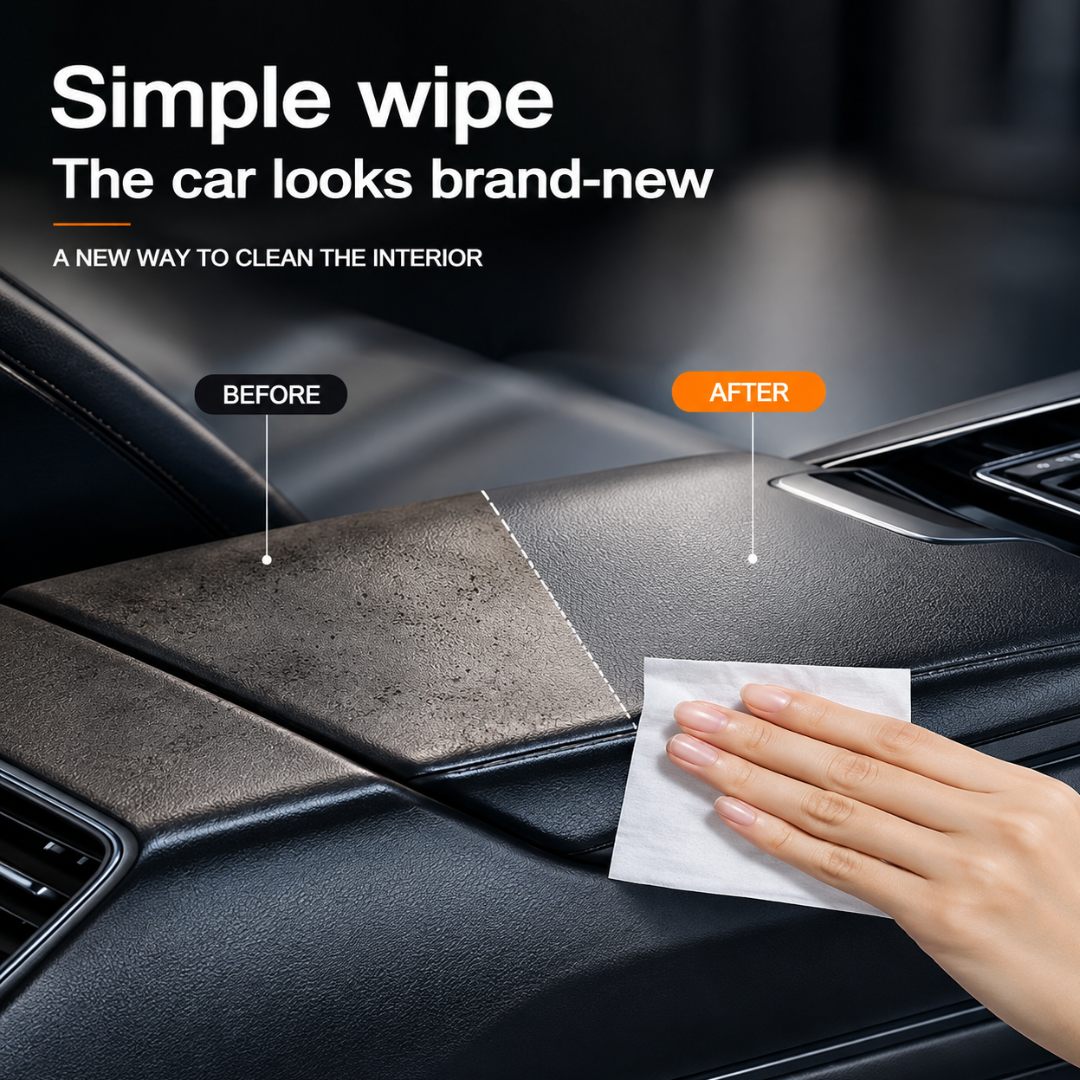 Car Cleaning Wipes 80 Pcs Wet Tissue Paper for Car Washing Car Cleaning Accessories Full Interior