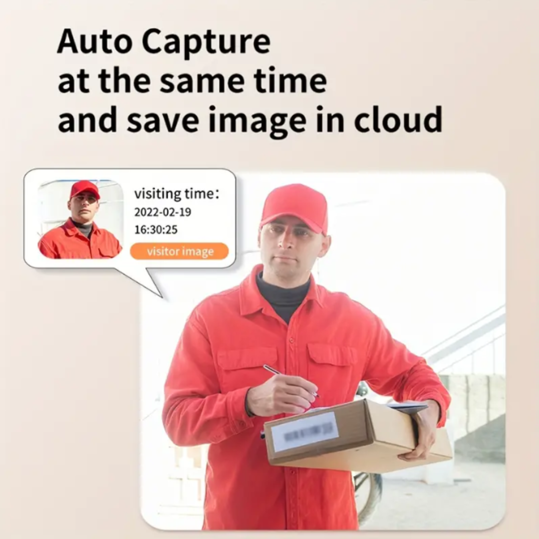 Wireless WiFi Video Doorbell Camera with Indoor Chime - Real-time Two-Way Audio, Night Vision, HD Resolution Smart Door Bell