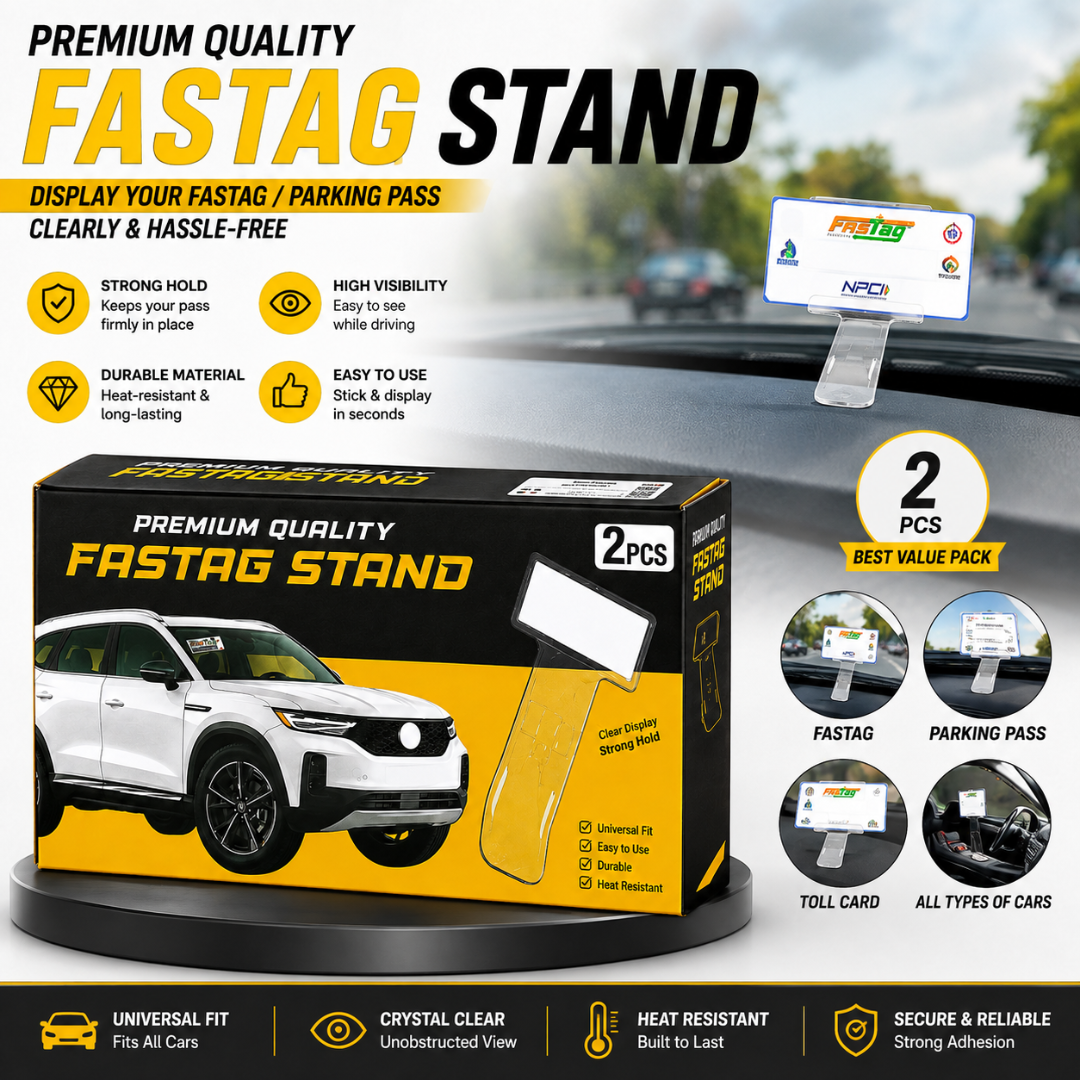 Transparent Windscreen Fastag Holder