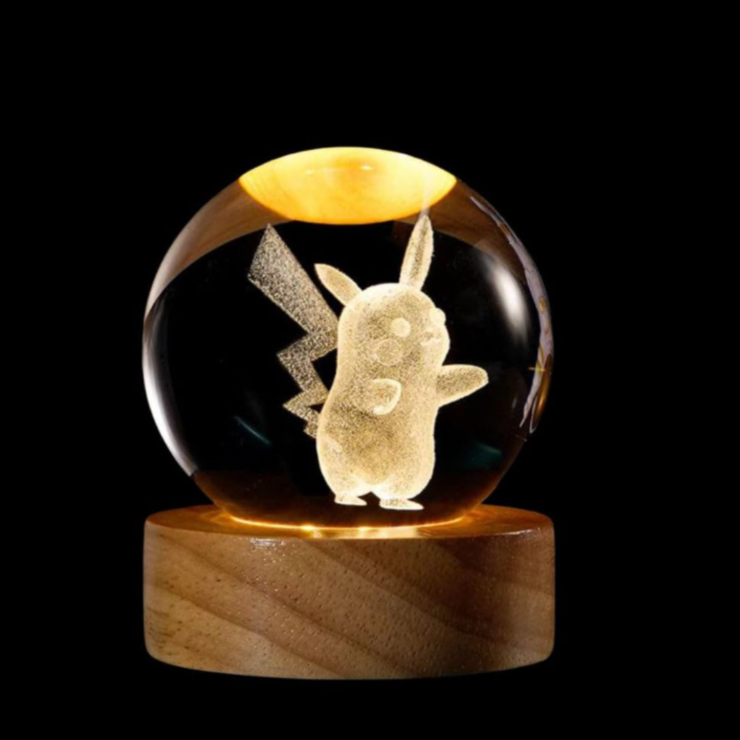 G.fidel 3D Crystal Ball  3D Crystal Ball Moon Night Light ,3D Laser Engraving , Magical Decoration Warm Light,Nightlight Kids Bedroom Decor,Nightlight Decolamp,as a Birthday Gift for Teens(Designs depend on as per availablity)