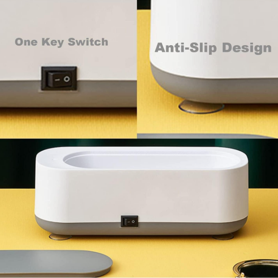 GFIDEL Ultrasonic Cleaner Machine, The ultrasonic all-in one cleaning gadget, Best UV Jewelry Cleaner, Ultrasonic Cleaner for Rings, Glasses, Jewelry, Dentures.