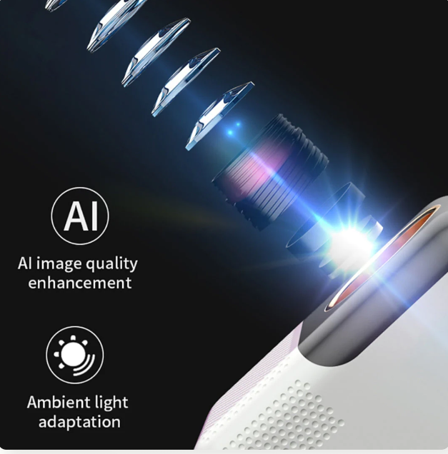 G.fidel Mini HD Smart Projector with Remote | Portable LED Home Theater for Movies, Gaming & Office Use