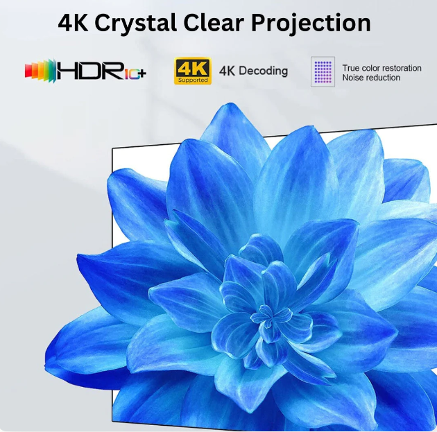 G.fidel Mini HD Smart Projector with Remote | Portable LED Home Theater for Movies, Gaming & Office Use