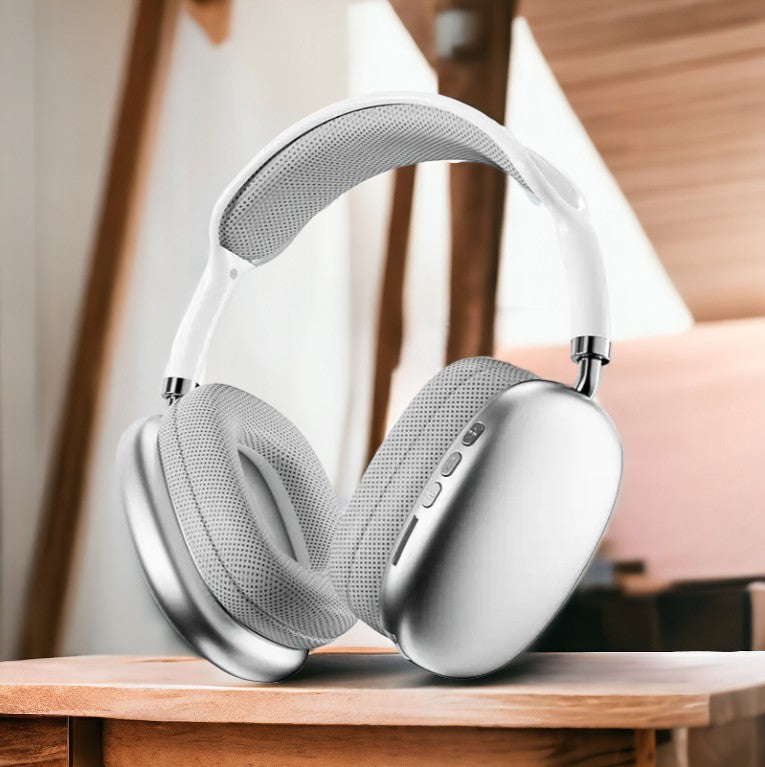 GFIDEL P9 Wireless Headphone Bluetooth Physical Noise Reduction Headset Stereo Sound TWS Earphones for Phone PC Gaming Earpiece Headset ( Random Colour will be Shipped )