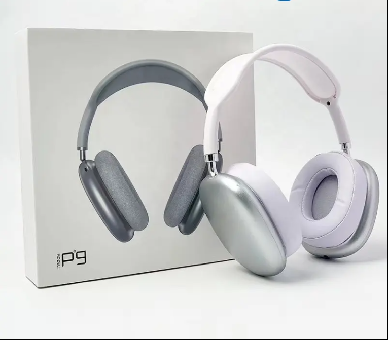 GFIDEL P9 Wireless Headphone Bluetooth Physical Noise Reduction Headset Stereo Sound TWS Earphones for Phone PC Gaming Earpiece Headset ( Random Colour will be Shipped )