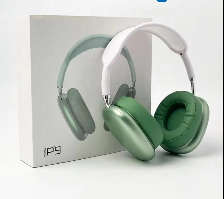 GFIDEL P9 Wireless Headphone Bluetooth Physical Noise Reduction Headset Stereo Sound TWS Earphones for Phone PC Gaming Earpiece Headset ( Random Colour will be Shipped )