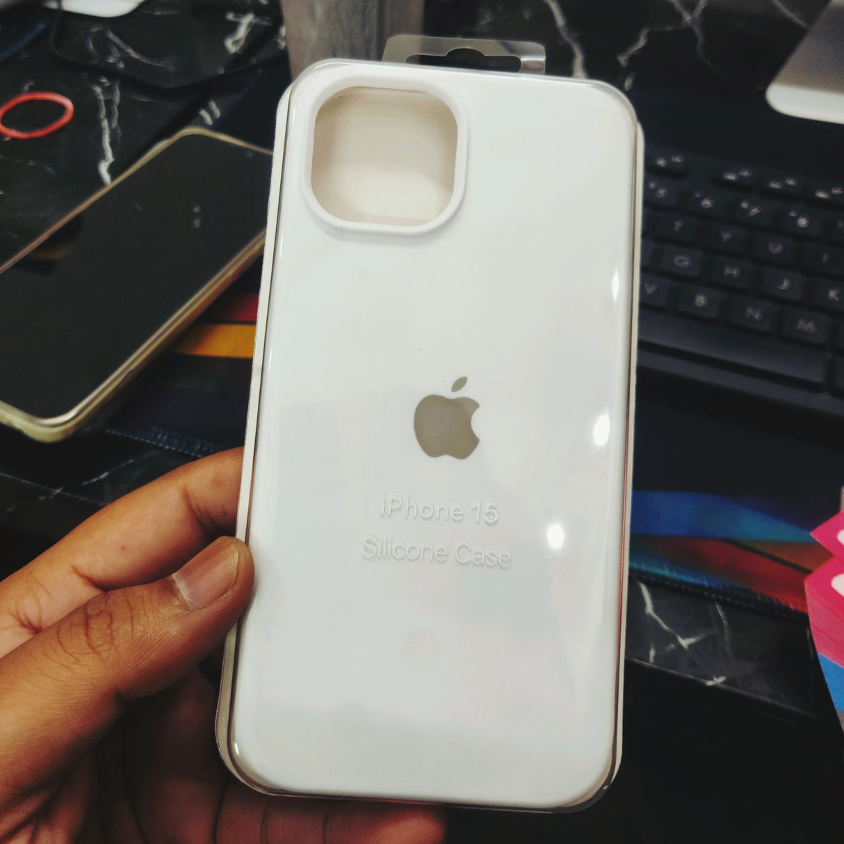 Silicone Back Case/Cover with Full Body Protection for iPhone 15/14/13/12 Series.( Random colour will be shipped )