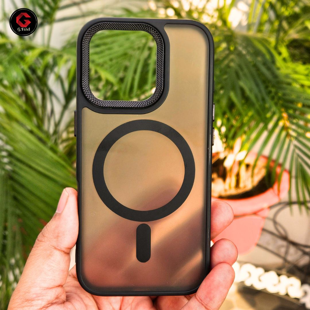 GFIDEL iPhone 16 Transparent Case with Mag Safe Support Back Cover.