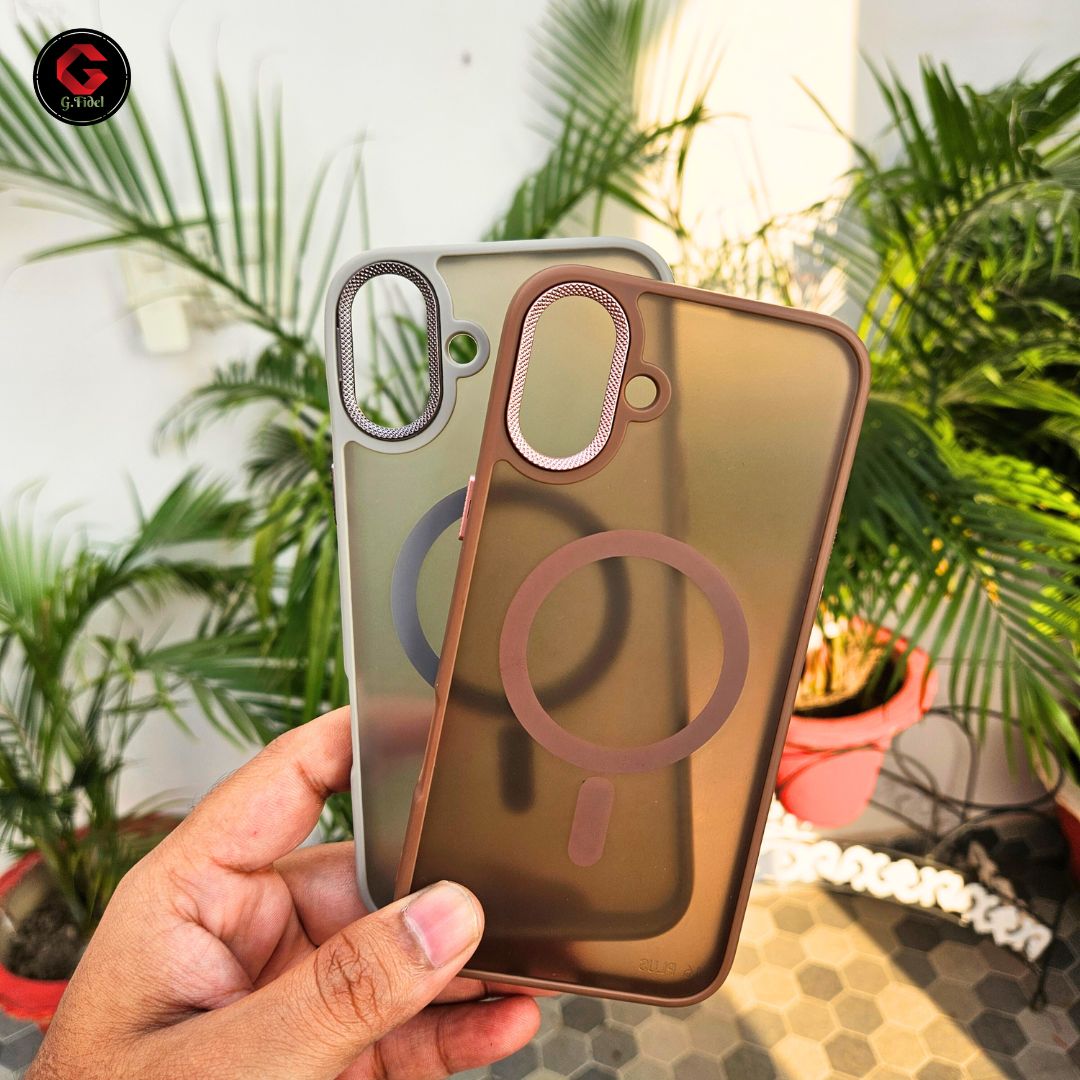 GFIDEL iPhone 16 Transparent Case with Mag Safe Support Back Cover.