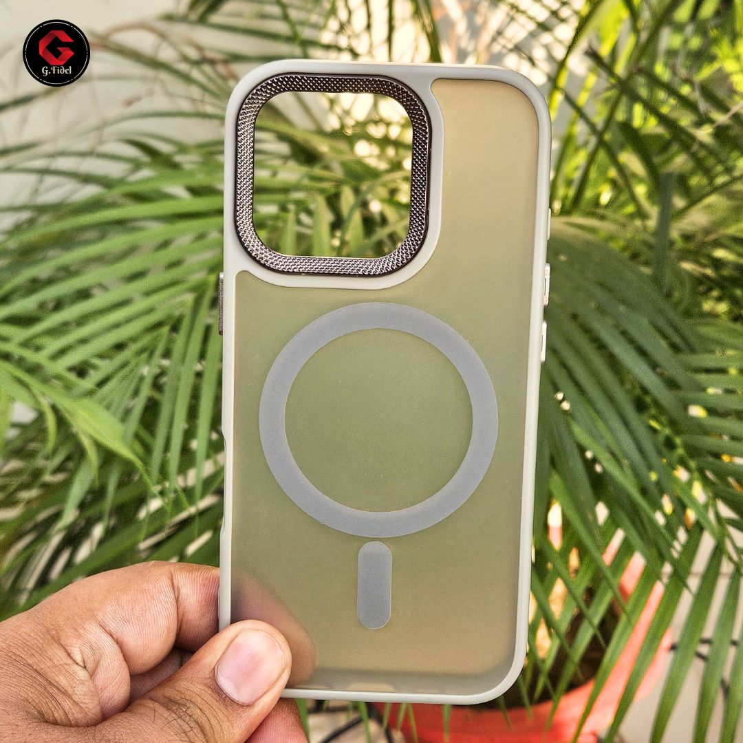 GFIDEL iPhone 16 Transparent Case with Mag Safe Support Back Cover.