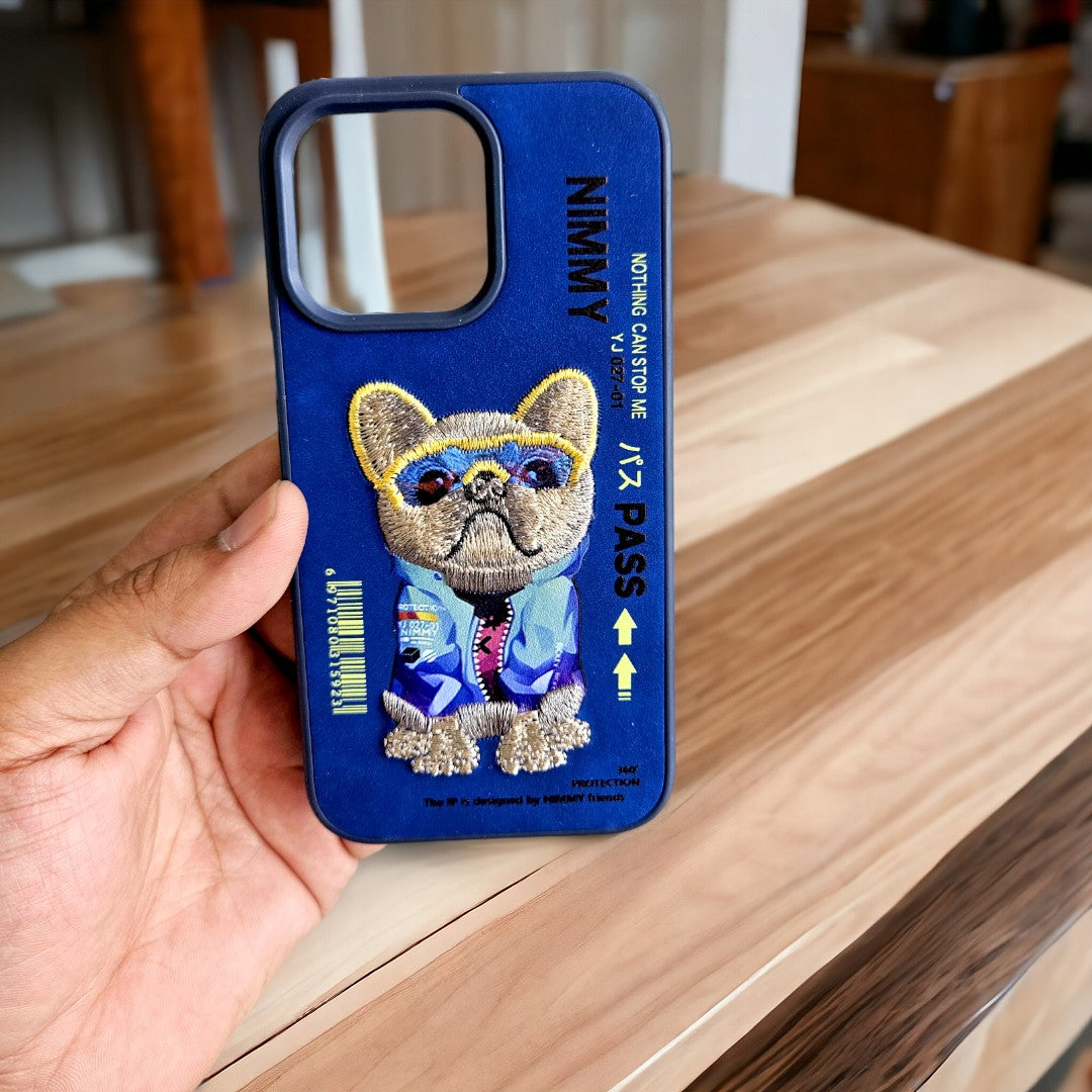 "G.FIDEL iPhone & Samsung S24/S24 Ultra Premium Nimmy Back Cover with Real Chain Design on Back .