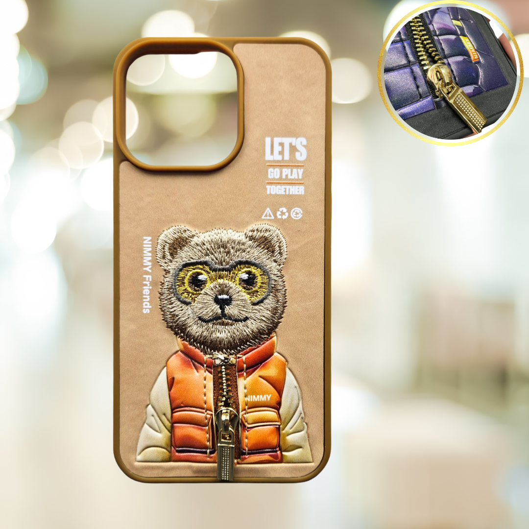 "G.FIDEL iPhone & Samsung S24/S24 Ultra Premium Nimmy Back Cover with Real Chain Design on Back .