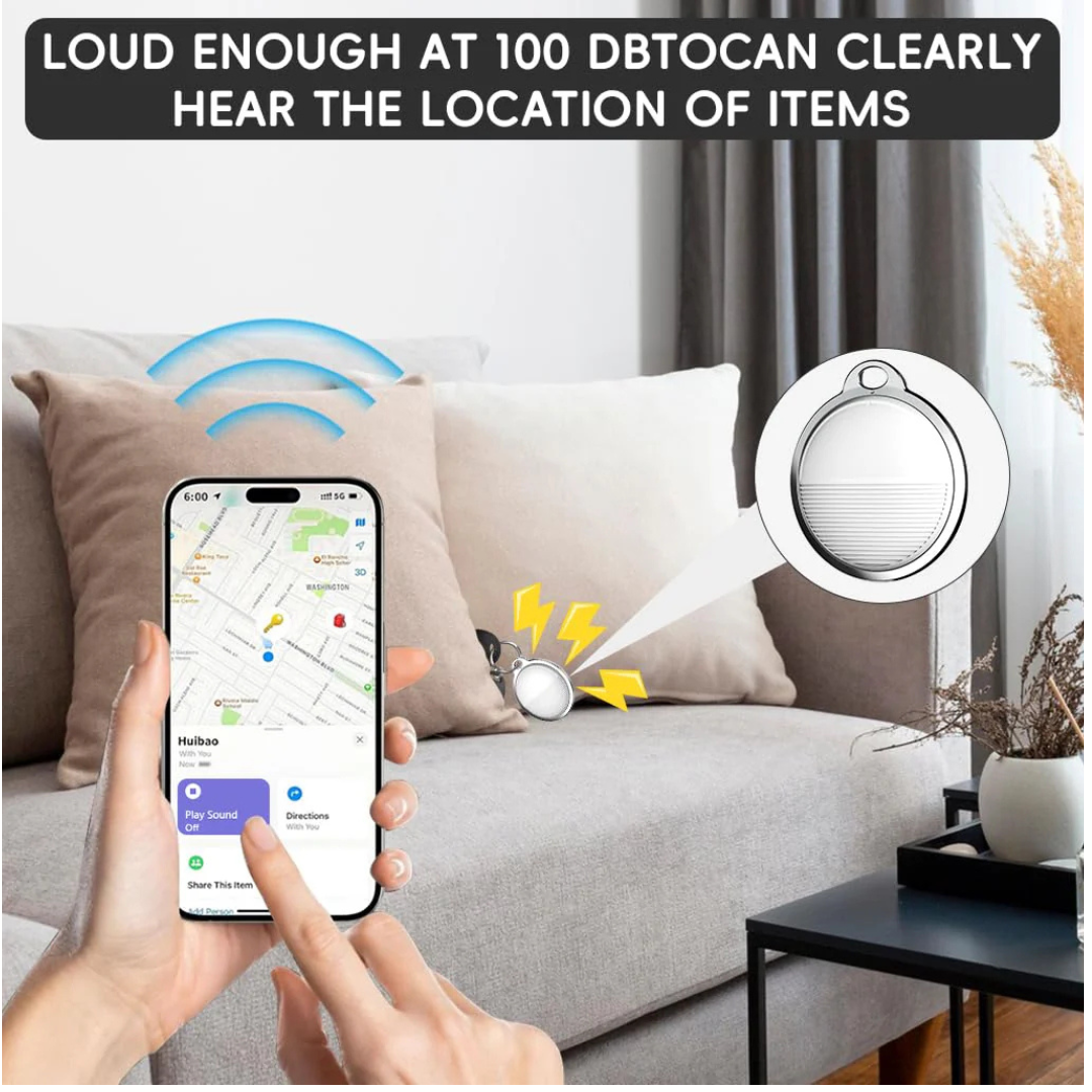 GFIDEL Loshall Tag Air Item Finder | Bluetooth Tracker | Global Tracking with Find My App (iPhone Only)