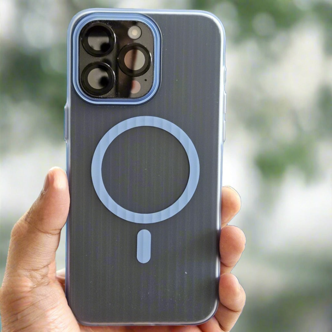 GFIDEL iPhone 15 MagSafe Back with Metal Button iPhone Case.
