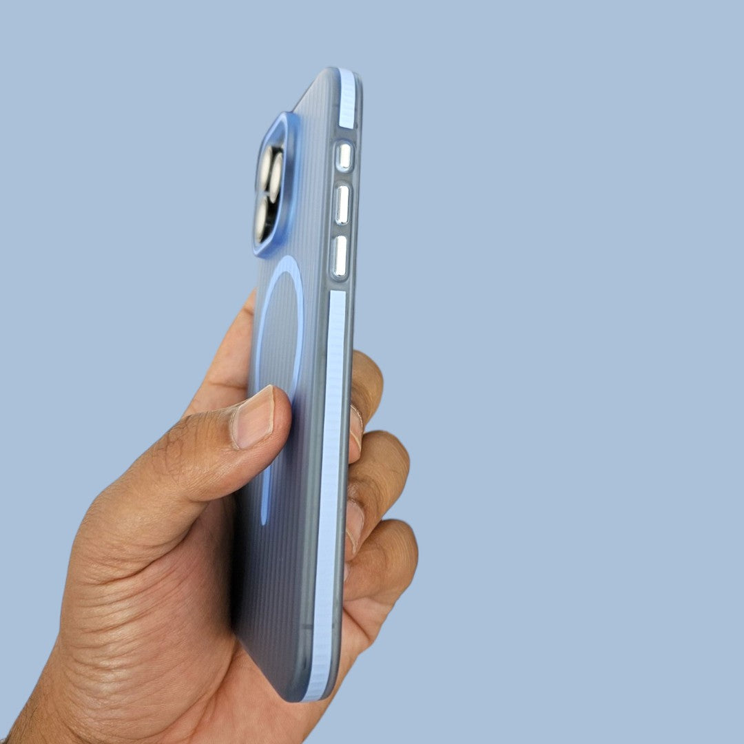 GFIDEL iPhone 15 MagSafe Back with Metal Button iPhone Case.