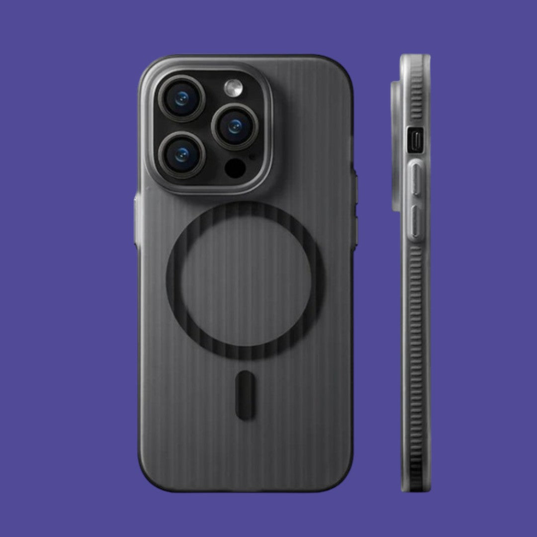 GFIDEL iPhone 15 MagSafe Back with Metal Button iPhone Case.