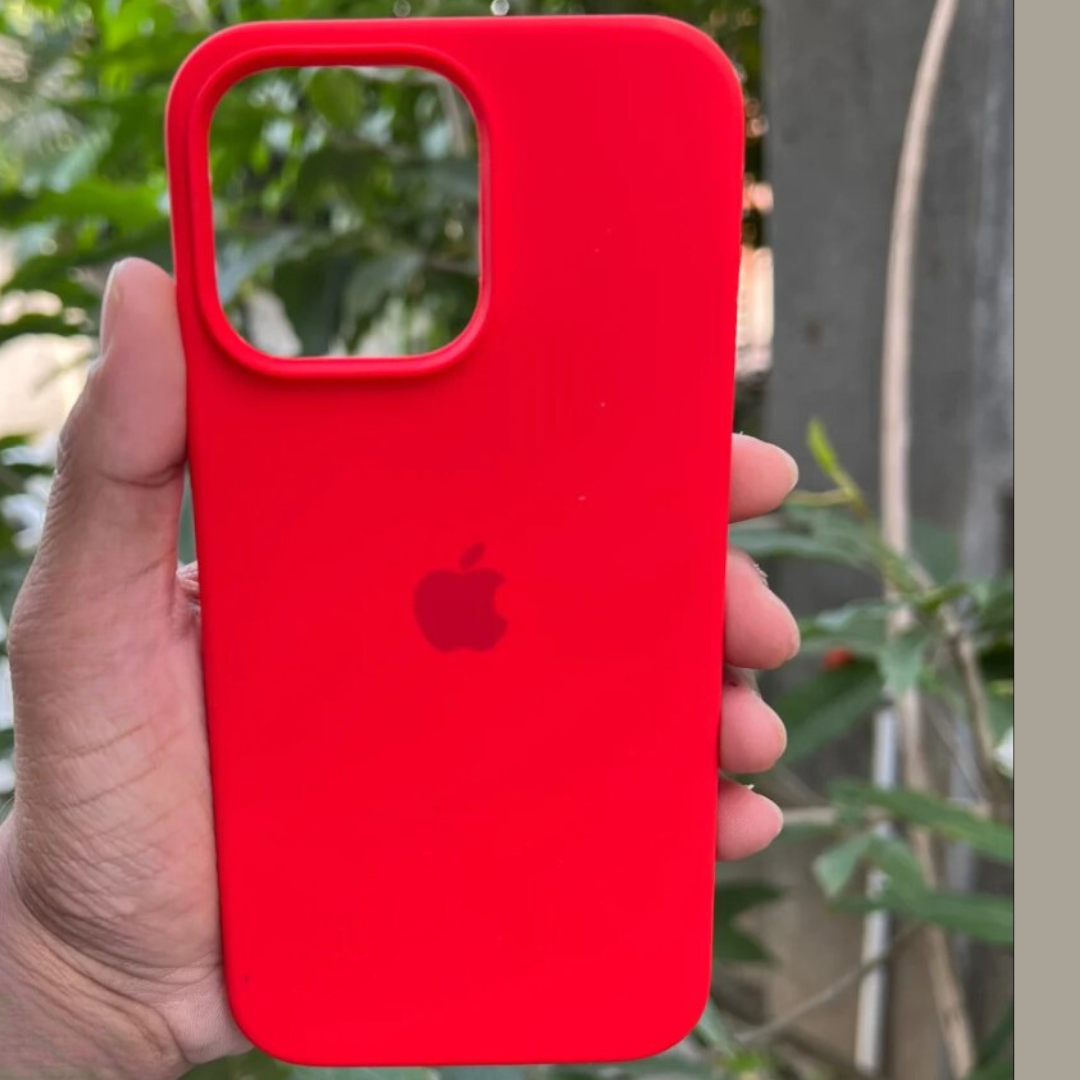 Silicone Back Case/Cover with Full Body Protection for iPhone 15/14/13/12 Series.( Random colour will be shipped )