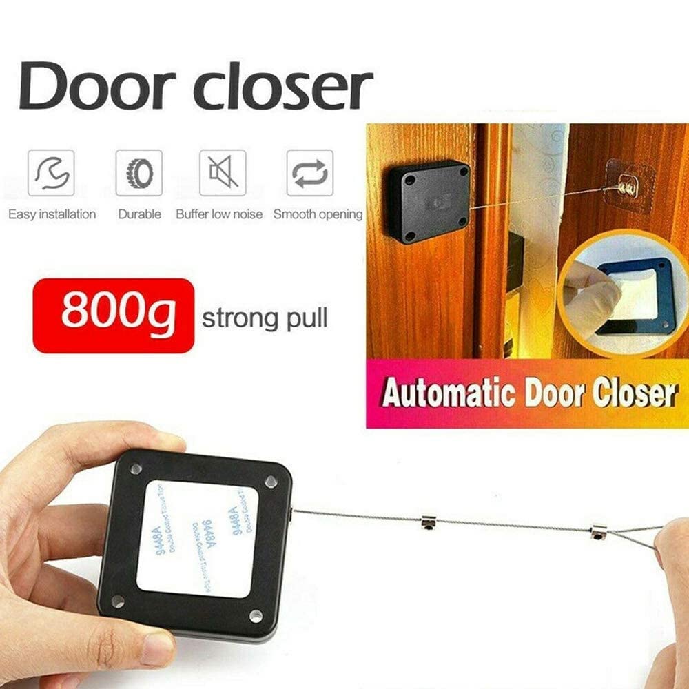 G.FIDEL Multifunctional Door Closer, Residential Commercial Auto Door Closer , Auto Closer Sliding Door, Noise Free with Drawstring for Steel Wire