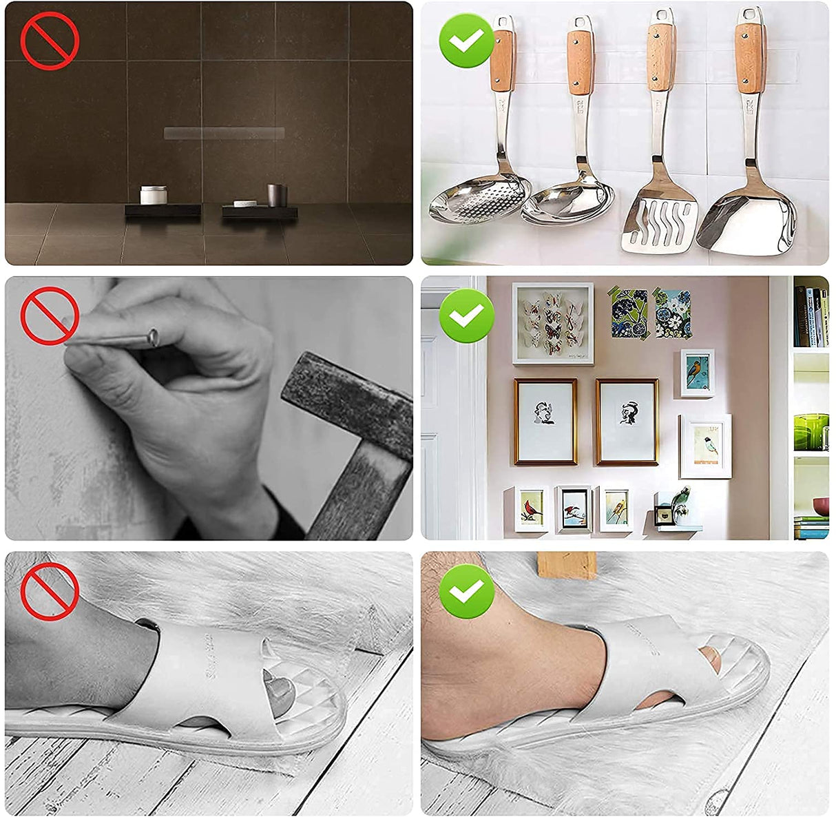 Double Sided Tape, Heavy Duty Self Adhesive Tape, Two Side Sticky Pads Strong Wall Adhesive Strips