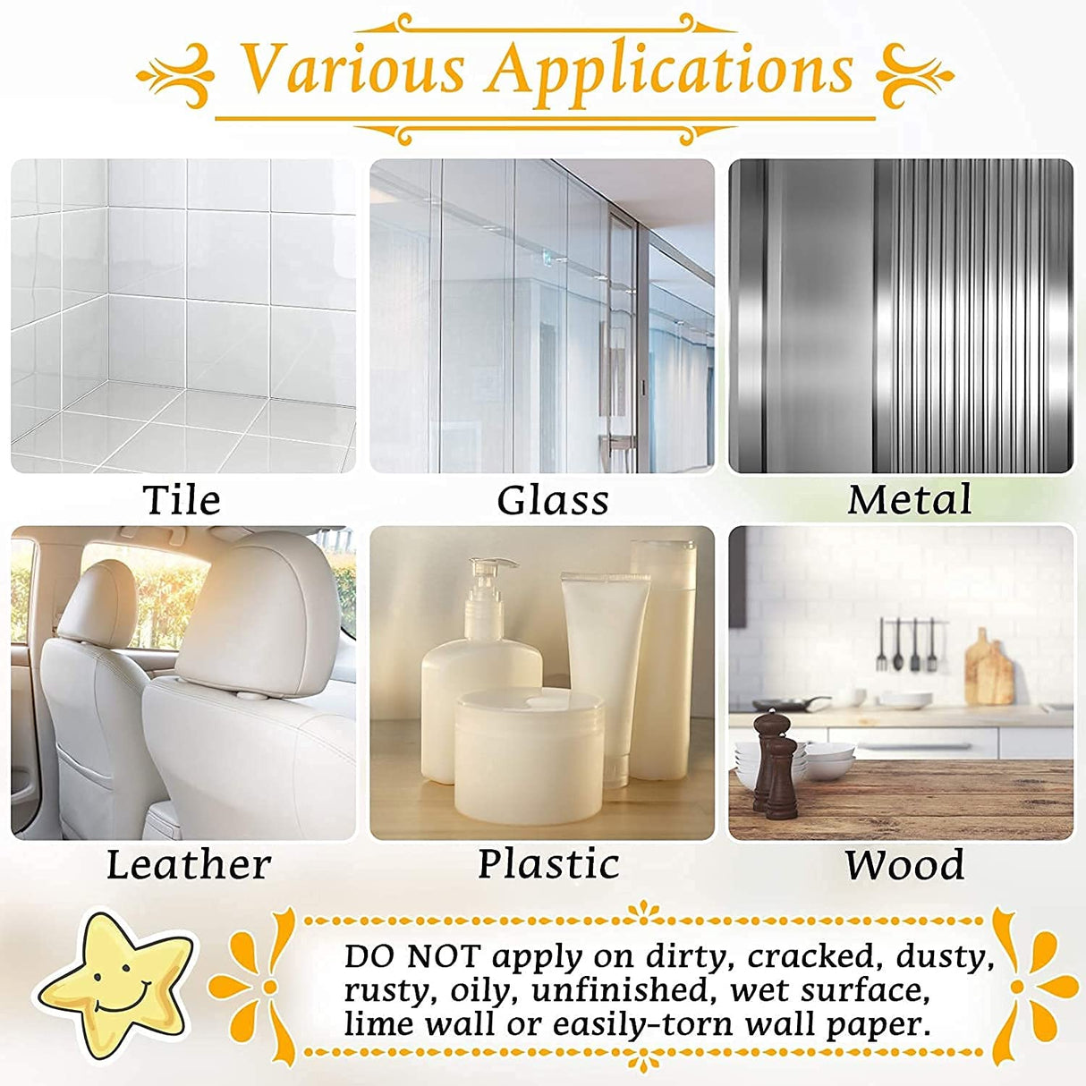 Double Sided Tape, Heavy Duty Self Adhesive Tape, Two Side Sticky Pads Strong Wall Adhesive Strips