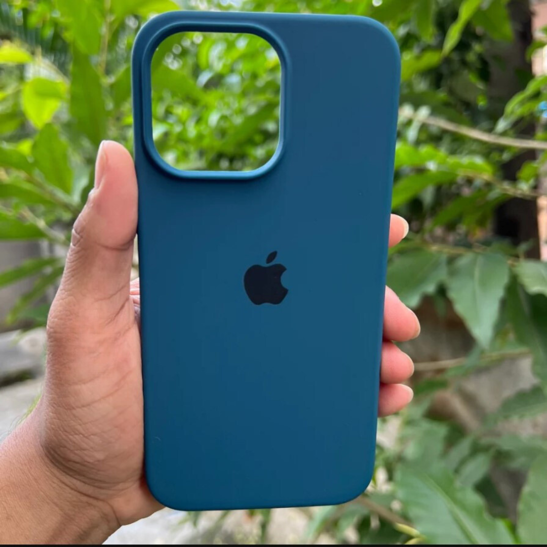 Silicone Back Case/Cover with Full Body Protection for iPhone 15/14/13/12 Series.( Random colour will be shipped )