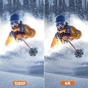 G.FIDEL 4K Action Camera 24 MP 4K HD WiFi Underwater Waterproof Bike Motorcycle Helmet Video Sports Cam Camara