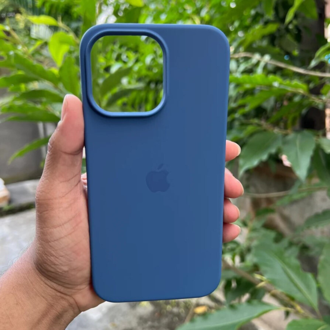 Silicone Back Case/Cover with Full Body Protection for iPhone 15/14/13/12 Series.( Random colour will be shipped )