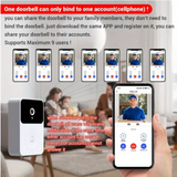 GFIDEL Wireless WiFi Video Doorbell Camera with Indoor Chime - Real-time Two-Way Audio, Night Vision, HD Resolution Smart Door Bell