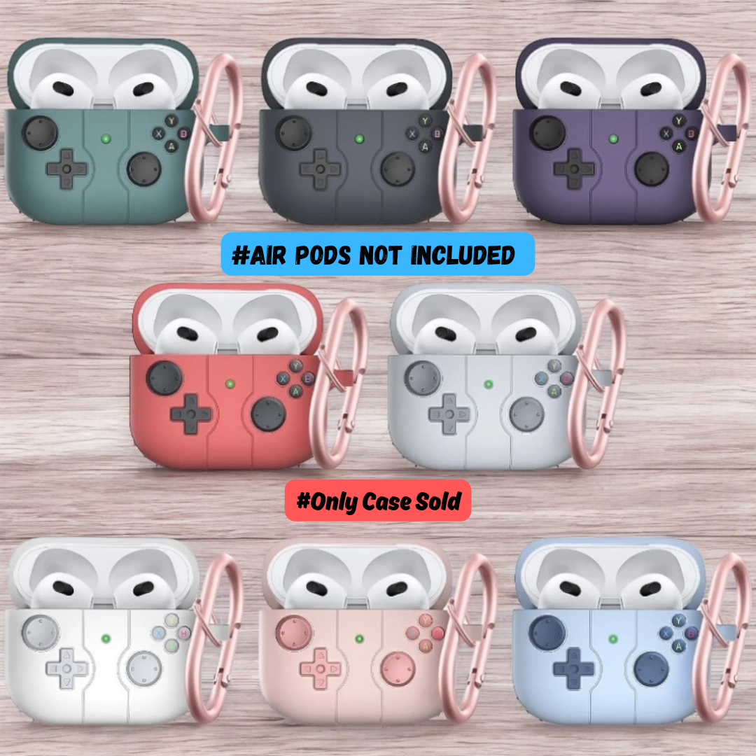 GFIDEL Compatible Airpods pro 2nd Generation Case Cover, Available in 3 designs- Retro camera,Game pad, Cassette Tape Keychain Shockproof Soft Silicone Protective Case for Airpod Pro 2nd Gen Case.( Random colour will be shipped)