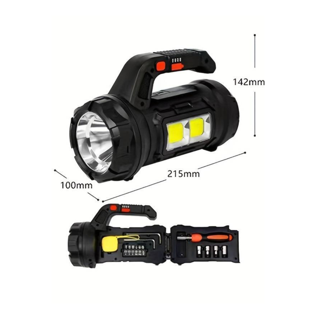 GFIDEL 5 in 1 MultiFunctional LED Torch light with 14 pcs Tool Kit.