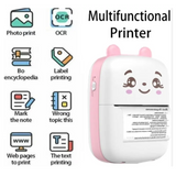 GFIDEL Mini Thermal Printer Inkless Bluetooth Pocket Printer for Prints Picture List Memo Receipt Tags Barcode Labels Compatible with iOS, Android .