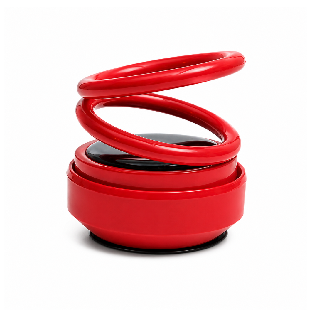 Car Air Freshener Solar Alloy Rotating Pressure Reduction Car Accessories Car Perfume Diffuser