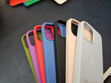 Silicone Back Case/Cover with Full Body Protection for iPhone 15/14/13/12 Series.