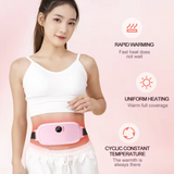 GFIDEL Portable Menstrual Heating Pad, Digital Display Period Heating Pad with 3 Heat Levels and 3 Massage Modes, Back or Belly Fast Heating