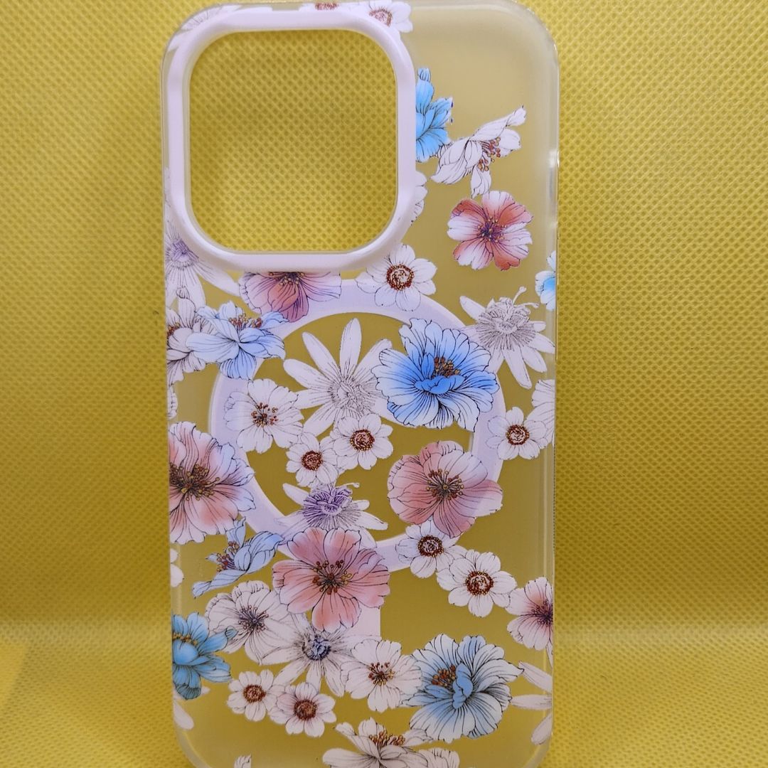 iPhone 15/Pro /Pro max Floral Design Case Cover: Blossom in Style.