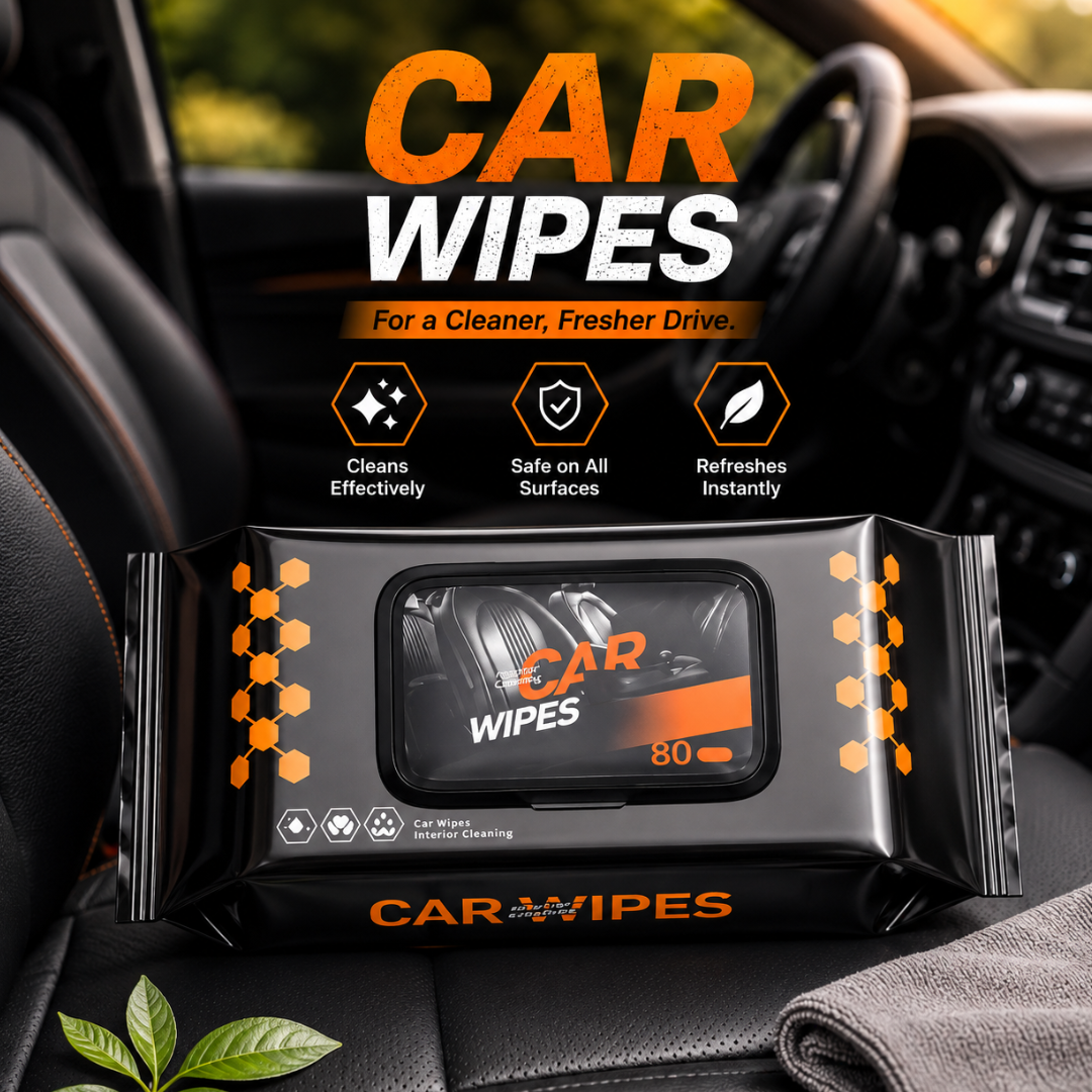 Car Cleaning Wipes 80 Pcs Wet Tissue Paper for Car Washing Car Cleaning Accessories Full Interior