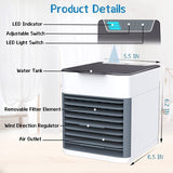 G.FIDEL Air Cooler Fan Arctic Mini Portable Air Cooler Mini Air Conditioner Humidifier Air Cooler Fan Arctic USB Air Cooler