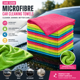 4 PC Microfibre 340 GSM Car Cleaning Towels