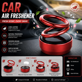 Car Air Freshener Solar Alloy Rotating Pressure Reduction Car Accessories Car Perfume Diffuser