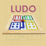 Chess and Ludo 2 in 1 Board Wooden Set For Kids and Adults