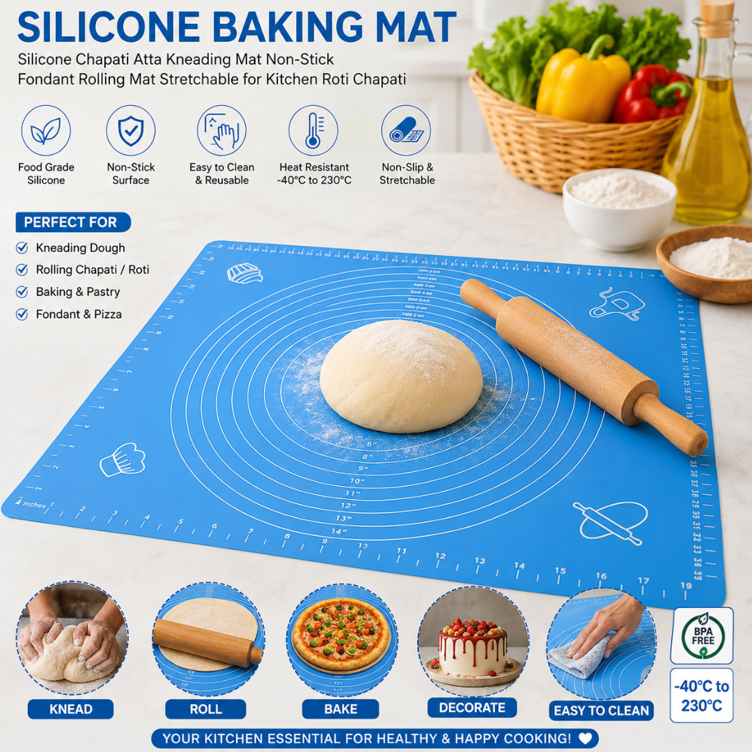 Silicone Baking Mat Roti mat for Kitchen Chapati