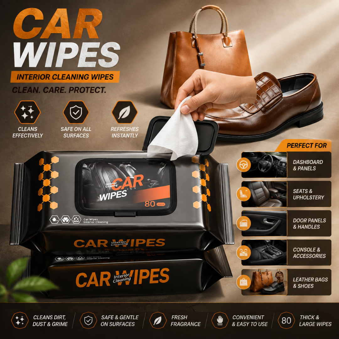 Car Cleaning Wipes 80 Pcs Wet Tissue Paper for Car Washing Car Cleaning Accessories Full Interior