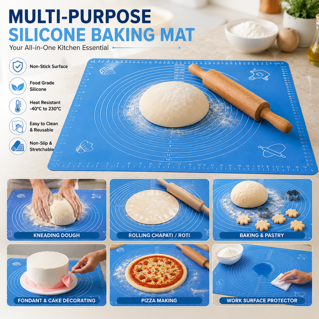 Silicone Baking Mat Roti mat for Kitchen Chapati