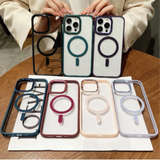 GFIDEL Luxury Electroplated Magnetic For Magsafe Clear Phone Case For Iphones16/pro/promax.