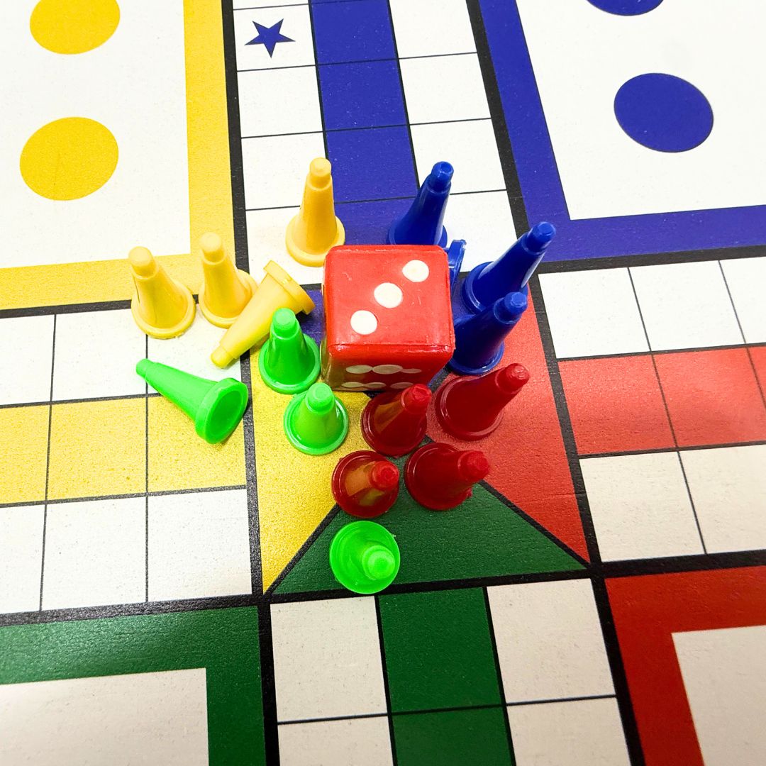 Chess and Ludo 2 in 1 Board Wooden Set For Kids and Adults