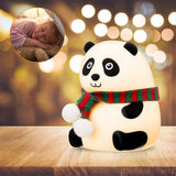 gfidel Cute Panda Night Light for Kids, Nursery Silicone Night Light,7-Color Changing Lamp, Room Decoration, Gifts for Toddler Children Teenage Girls.