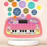 G.FIDEL Educational Kids Laptop with Piano, LED Screen, Music Activities, Learning Tablet for Toddlers 1-6 Years, Multicolor