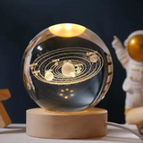 GFIDEL 3D Crystal Ball  3D Crystal Ball Moon Night Light ,3D Laser Engraving , Magical Decoration Warm Light,Nightlight Kids Bedroom Decor,Nightlight Decolamp,as a Birthday Gift for Teens(Designs depend on as per availablity)